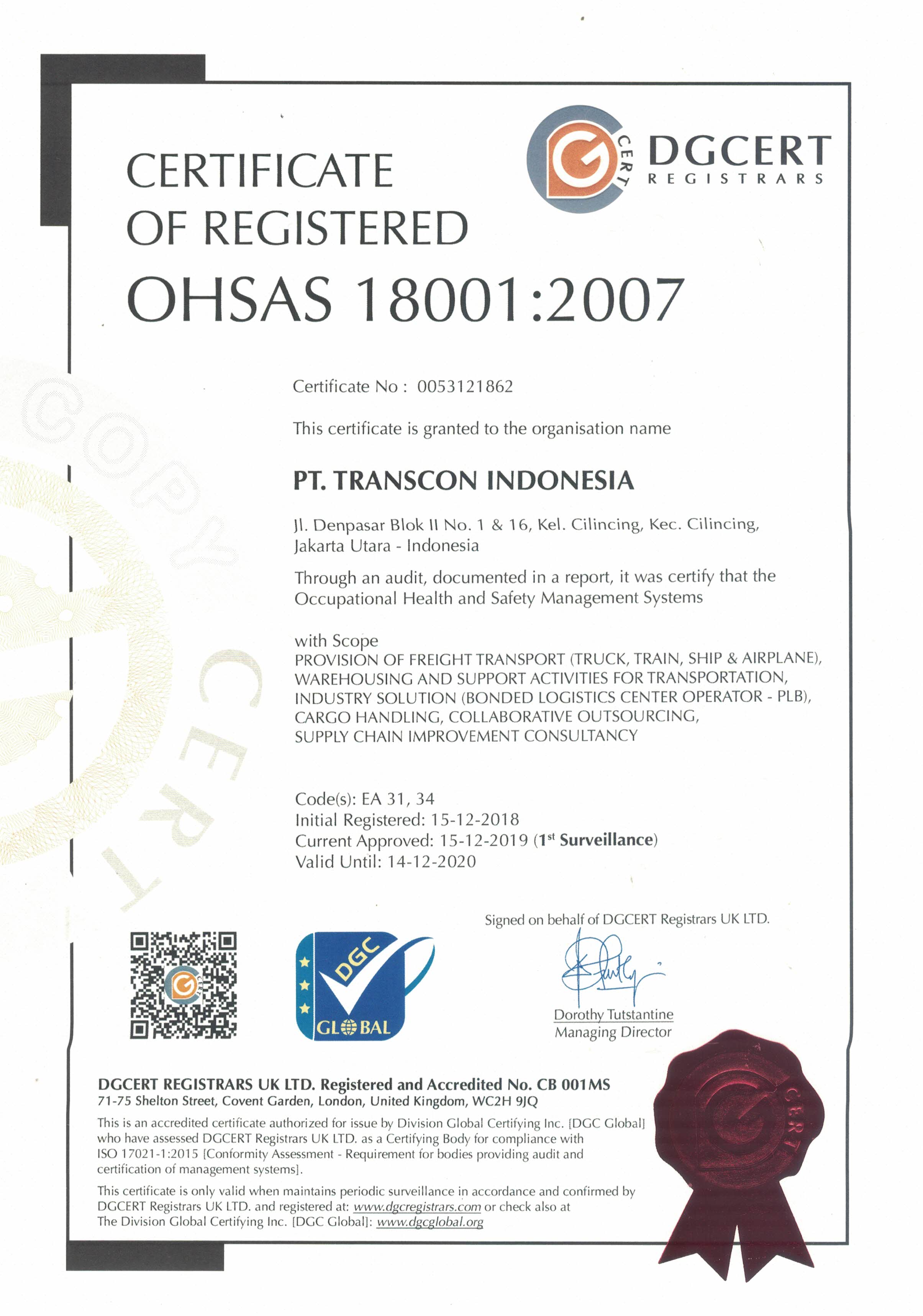 OHSAS 18001:2007 OHSAS 18001:2007
